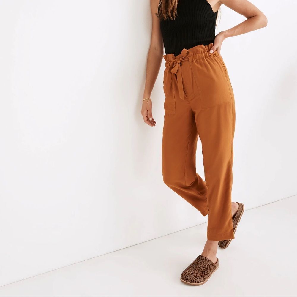 Madewell Women's Tan Paperbag Pants